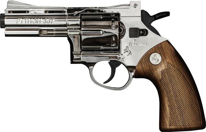 건덕스 리볼버 메탈 탄피배출 너프건 권총 스미스 & 웨슨 콜트 파이슨, 브라운(미들), 1개