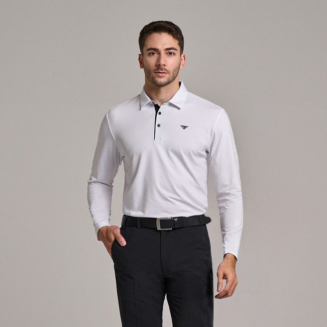 다운블로우 에어로쿨 스포츠 기능성 골프 카라 긴팔 티셔츠 DB 6513