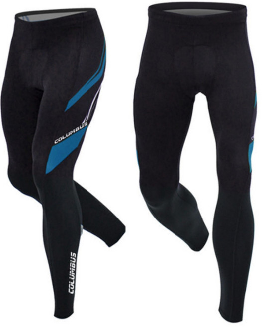 콜럼버스 9부 자전거바지 타이즈 엉덩이패드 긴바지 남성용