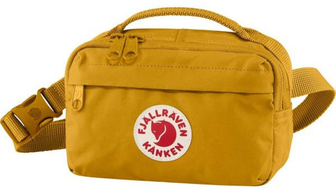 Fjallraven 피엘라벤 칸켄 Hip 팩 Waist 백 경량 Fanny 크로스바디 for 트래블 등산 + 데일리 Use 캐주얼 스포츠 백팩 395449, 원 사이즈, Ochre