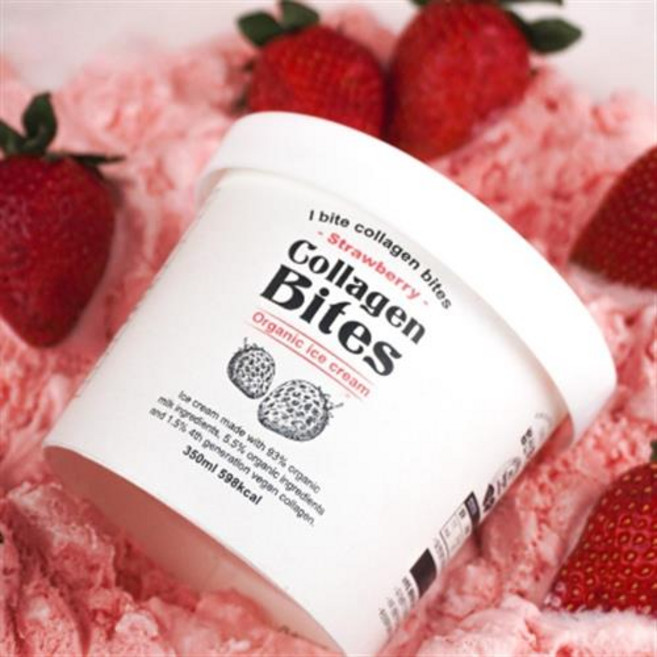 콜라겐바이츠 비건 콜라겐 다이어트 유기농 아이스크림 2팩, 바닐라맛 2개, 350ml