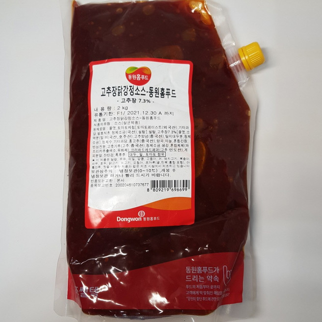 동원홈푸드 고추장닭강정소스 2kg 냉장, 1개