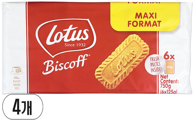 비스코프 비스켓, 750g, 4개