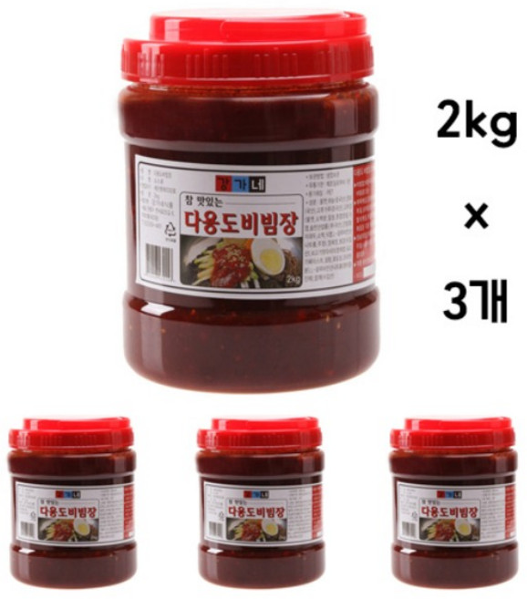 강가네 다용도비빔장 2kg 세트, 3개