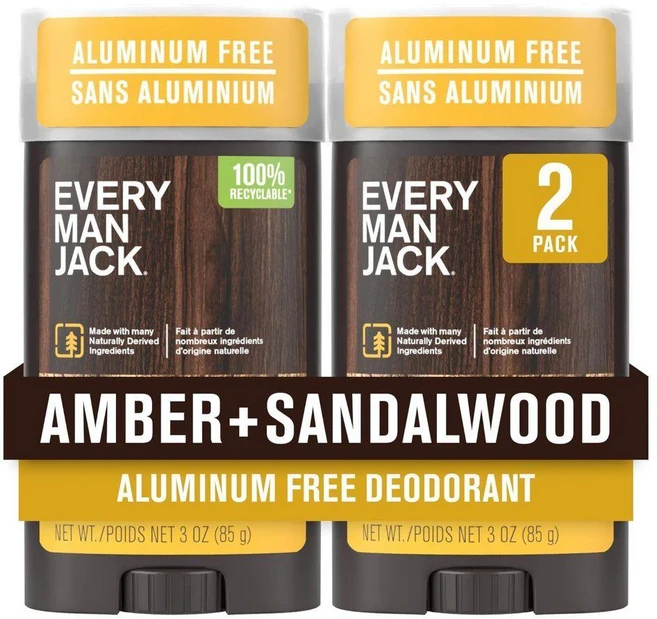 에브리맨잭 남성 데오드란트 앰버 샌들우드향 85g 2개 - 쿠팡