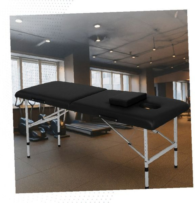 접이식 마사지 베드 휴대용 시술 침대 알루미늄 프레임 헤드레스트 높이조절, 기본형