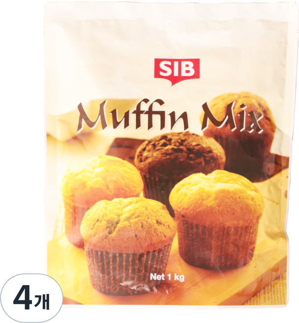 쿡앤베이크 머핀 믹스 프리, 1kg, 4개