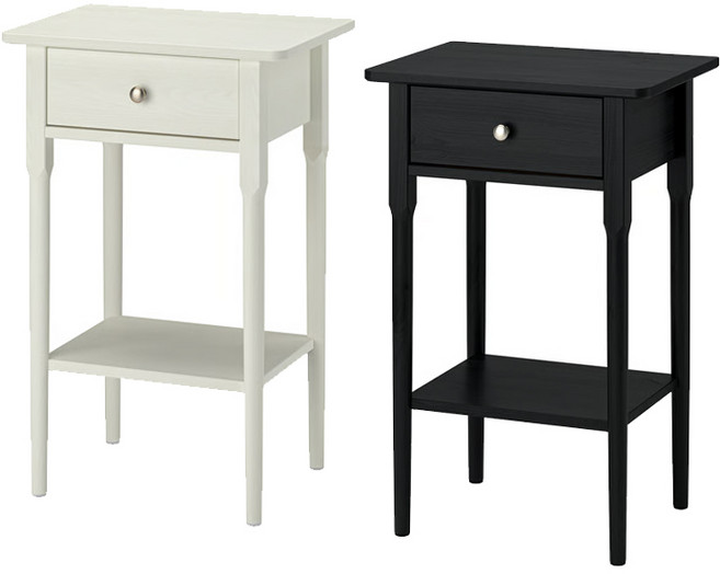 이케아 BLASTASEN 블레스토센 침대협탁 50x37x76cm 사이드테이블 보조테이블 주방선반, 1개, 화이트_706.016.06