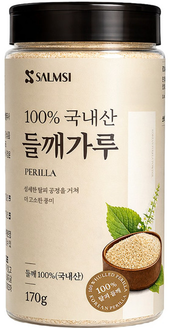 100%국내산 탈피 들깨가루 껍질제거, 1개, 170g