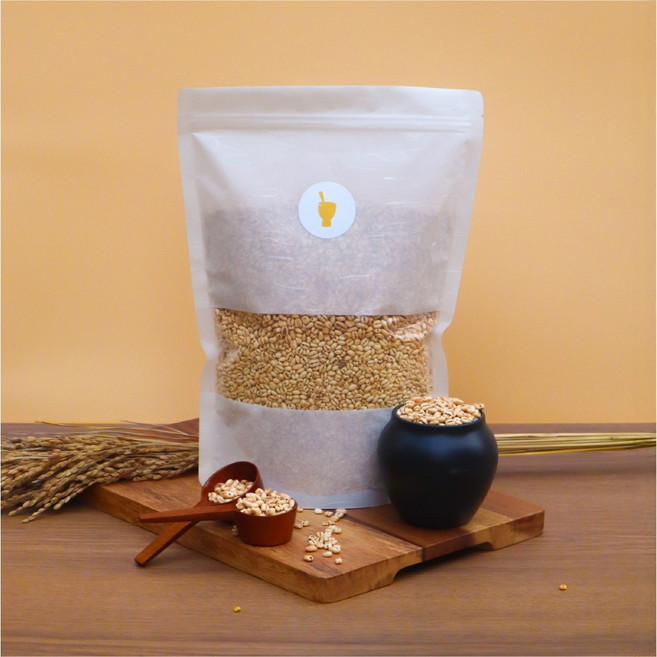 [인생쌀집 보리팝] 노워리 100% 국산 통곡물 속까지 볶아낸 특수 열풍로스팅 수제 보리퐁 저당과자 200g [원산지 전라북도 김제], 노워리 보리팝, 1개