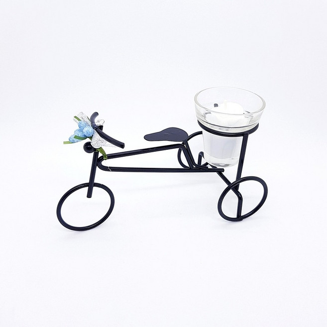 다팜코리아 새장 자전거 촛대 양초 인테리어소품 카페꾸미기, 자전거촛대A타입