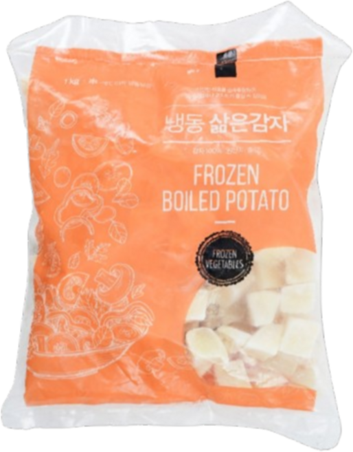 바이오로지스_그린무역 냉동 삶은감자, 1kg, 19개