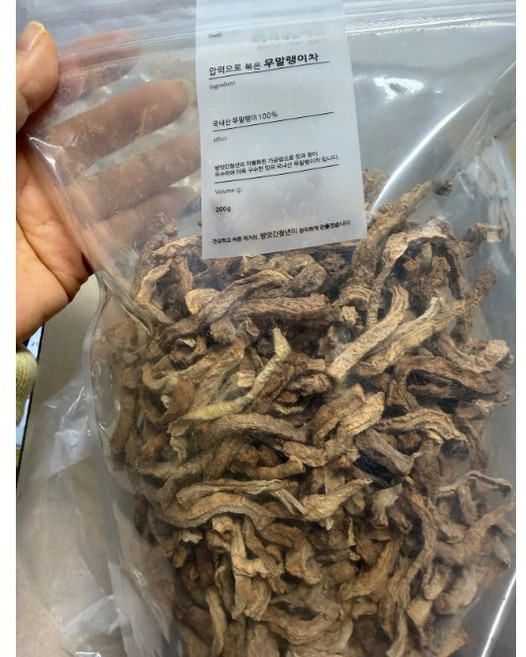 방앗간청년 압력으로 쪄서 볶은 무말랭이차 100g [원산지:국산], 1개