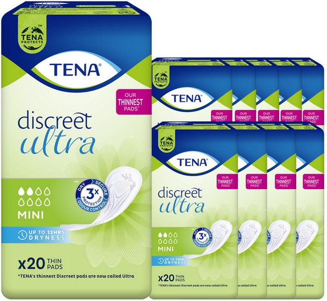 테나 레이디 미니 20매 10팩 요실금패드, 20개입, 10박스, 소형