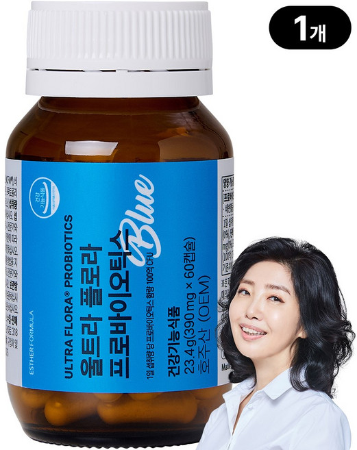 [본사직영 / 냉장배송] 여에스더 유산균 블루 (1병 2개월분), 1개, 60정