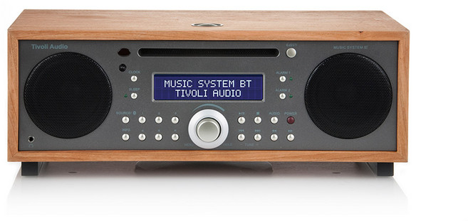 티볼리 오디오 뮤직시스템 BT 블루투스 올인원 스피커 우드 스테레오 CD플레이어 / 리모컨 포함, 체리/메탈릭 토프