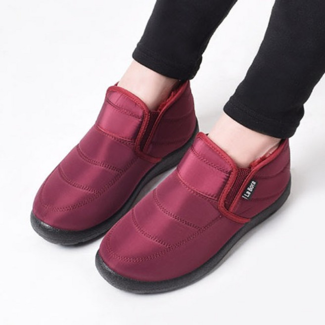 [블랙재입고] 딕슈 남녀공용 퍼 안감 방한화 누빔 키높이 숏 털 부츠 SN1FWUA938