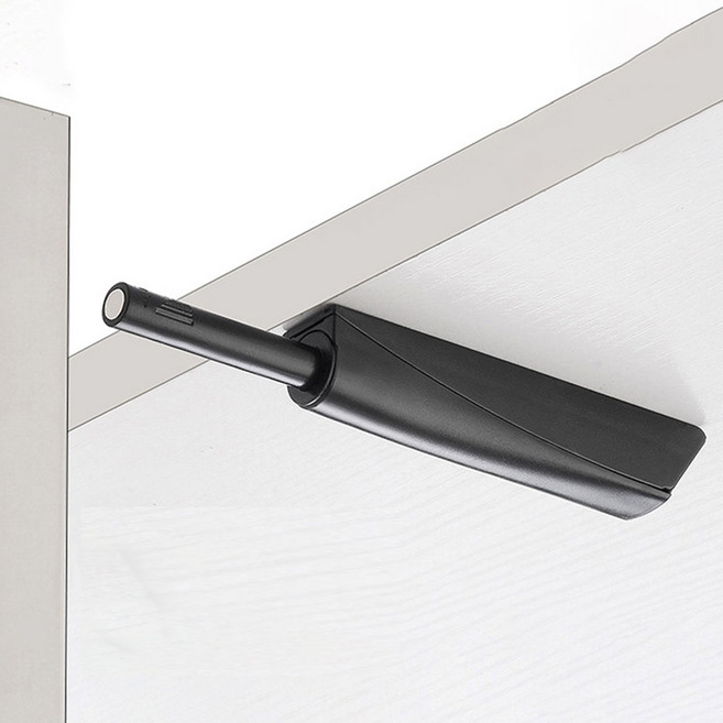 1p/2p/3p/4p구성 원터치 푸쉬 오픈 래치 도어 캐치 서랍 싱크대 문짝 열기 캐비넷, 2개, 블랙