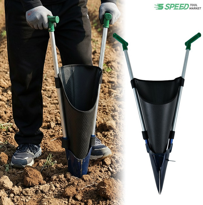 국산 양손 파종기 철+갓 세트 배추모종심기 고추 감자 모종 이식기, 1개