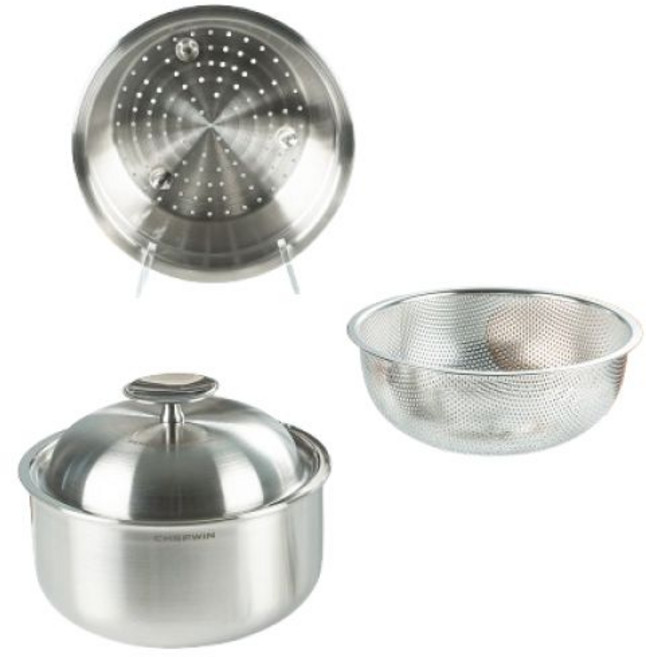 (정품) 쉐프윈 316 커퍼코어 드림핸즈 18CM 올인원 스마트쿠커(스텐커버 스티머 채반 포함 손잡이 별도구매), (정품) 쉐프윈 316 커퍼코어 드림핸즈 18CM 올인