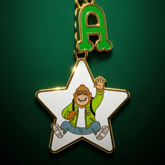 별모양 나군 메탈 키링 (NAGUN)