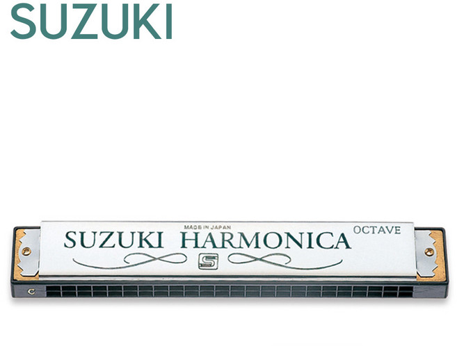 스즈키 옥타브 하모니카 24홀, SU-24, 혼합색상, 1개