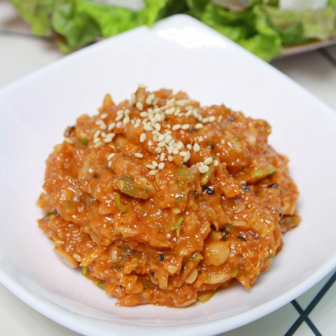 규린이네수제과일청 수제 견과류쌈장 고기쌈장, 580g, 1개