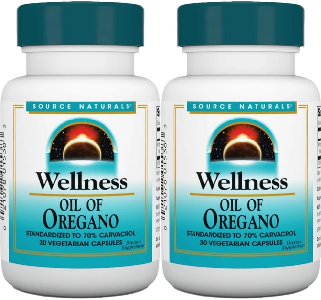 Source Naturals 소스내추럴스 웰니스 오레가노 오일 베지캡슐, 2개, 30정 - 쿠팡