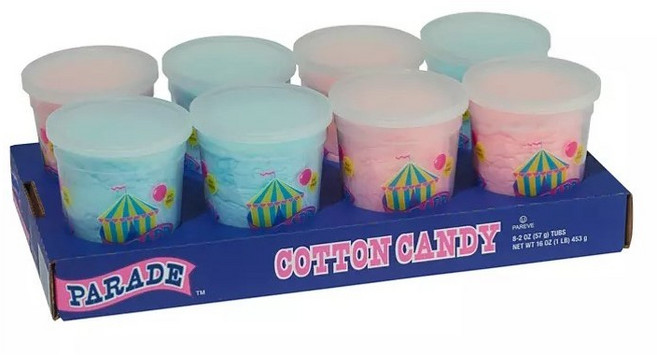 퍼레이드 코튼캔디 솜사탕 8개입 453g, 퍼레이드 솜사탕 8개입, 1개
