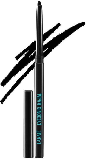 Lakme 9 to 5 Eyeconic Kajal Matte Waterproof Kohl Smudgeproof Kajal Pencil that lasts 24 Hrs, 1개, Deep Black New - 쿠팡