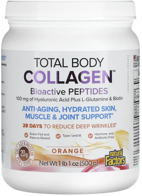 Natural Factors 토탈 바디 콜라겐 생체활성 펩타이드 오렌지 500g(1lb 1oz), NaturalFactors토탈바디콜라겐생체활성펩타이드오, 500g, 1개 - 쿠팡