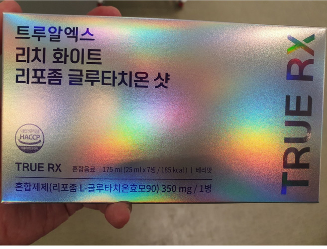 리포좀 글루타치온 샷 트루알엑스 리치 화이트 25ml x 7병 이너뷰티 음료, 1박스