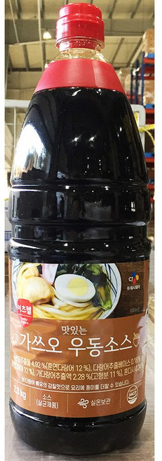 1.8L 대용량 우동소스 가쓰오부시육수 다시 진국 가쓰오부시 장국 국물 양념 액 업소용 납품용 벌크 큰, 1개