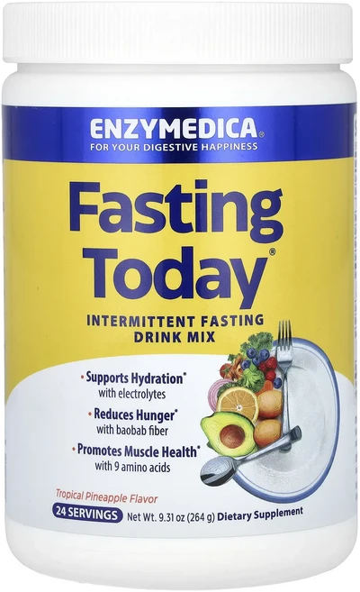 절실히 몸관리가필요한시기 Enzymedica Fasting Today 간헐적 단식 드링크 믹스 트로피칼 파인애플 264g (9.31oz) 프리미엄할인상품입니다, EnzymedicaFastingToday간헐적단식드링크, 1개 - 쿠팡