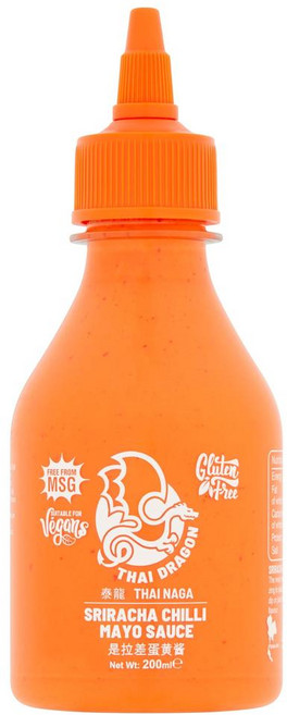 타이 드래곤 스리라차 칠리 마요 소스 Thai Dragon Sriracha Chilli Mayo Sauce 200 ml, 1개, 200ml