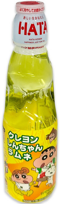 하타라무네 크레용신짱 파인애플향 라무네 탄산음료, 200ml, 1개