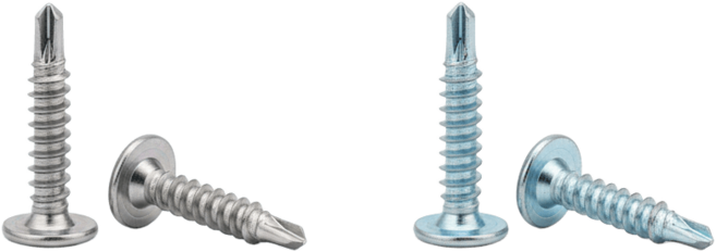 GSS 鑽尾螺絲 鍍鋅 圓頭 #8 (約 4mm), 1包, 410不鏽鋼#8, 1/2約12.7mm