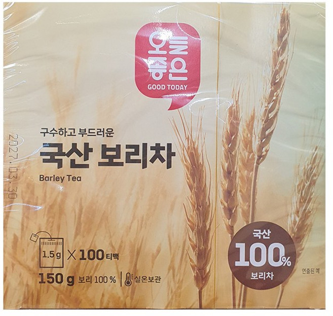 오늘좋은 국산 보리차, 1개, 100개입, 1.5g