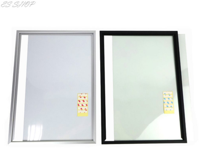 이에스샾 알프레임 A3 투명 아크릴 액자 프레임 다보 주문 제작 웨딩 사업자등록증 상장 틀 알레르망프레임, 검정
