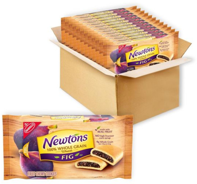 Fig Newtons 쿠키 과자 뉴턴스 지방 없음 소프트 과일 쫄깃한 무화과 바 12개입 10온스 팩