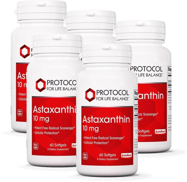 프로토콜 아스타잔틴 10mg 소프트젤 PROTOCOL FOR LIFE BALANCE Astaxanthin, 5개, 60정 - 쿠팡