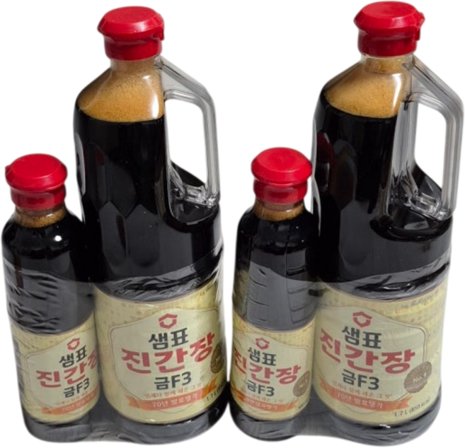 진간장 간장 진간장금F3 샘표진간장금F3 샘표 금F3 500ML + 1.7L, 2개