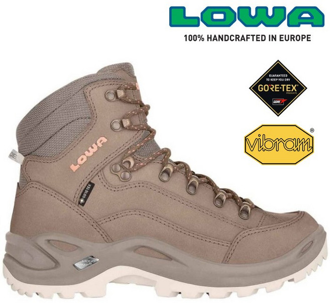 Lowa Renegade GTX Mid 女款防水健行鞋/登山鞋-淺沙色