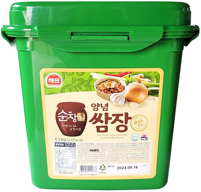 해표 순창궁 양념쌈장 6.5kg, 1개