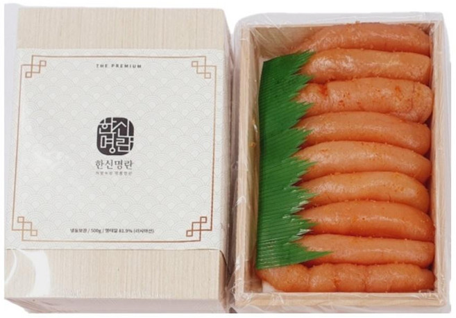 VDG 한신 명란 500g 프리미엄 목상자 명란젓, 1g, 1개
