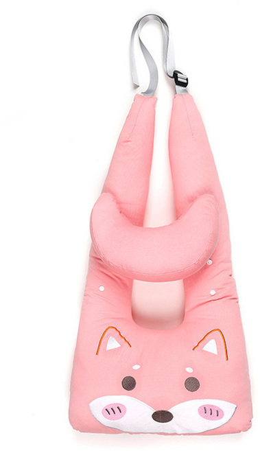 라플렌느 목꺾임방지 안전벨트쿠션, 핑크폭스, 1개