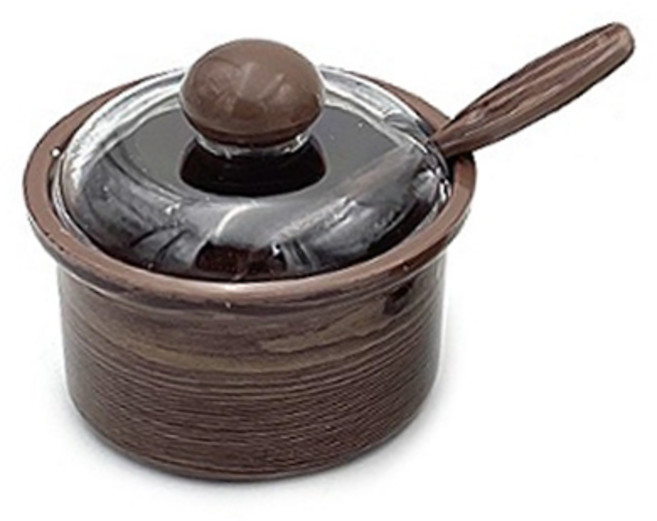 대영프라젠 플라스틱 목향 양념단지 조미료 양념통 업소용 식당 다대기통 스푼포함, 1호, 1개