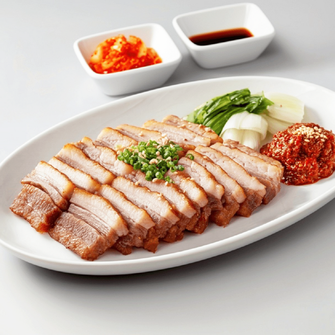 삼형제고기 훈제 삼겹살 바베큐 보쌈 참나무 훈연, 3개, 220g