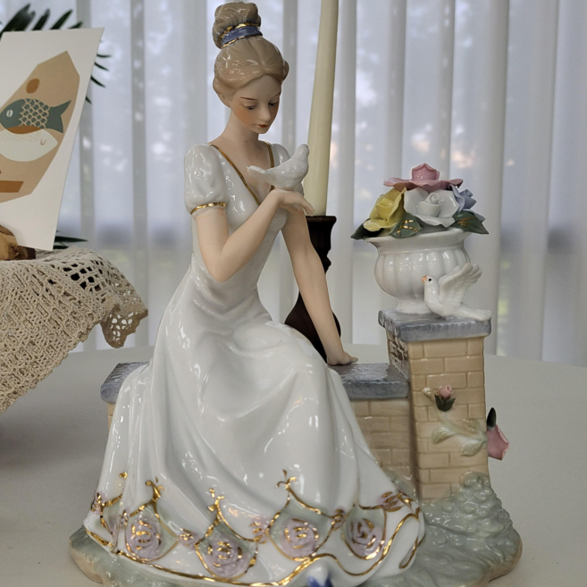 세라믹 도자기 야드로 장식 인형 30종 개업선물 집들이 부모님 선물, 13.비둘기 여인(HW-31)
