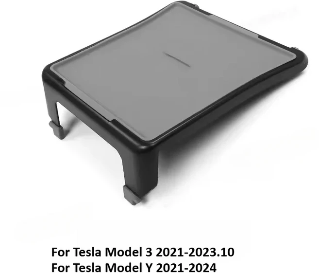 테슬라 모델 3 Y 자동차 마운트 센터 콘솔 음료 패스트 푸드 테이블 홀더 액세서리에 대한 휴대 중앙 제어, 01 Grey